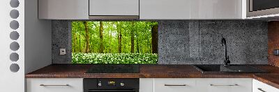 Panel do kuchni Kwiaty w lesie