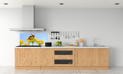 Panel lacobel Pszczoła na kwiatku