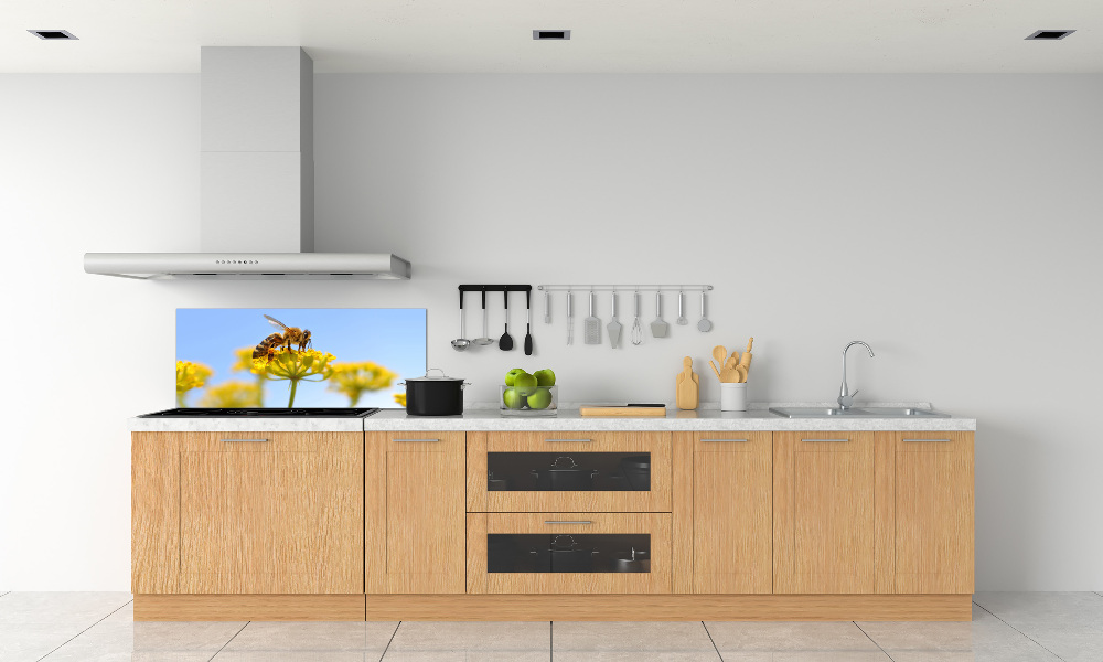 Panel lacobel Pszczoła na kwiatku