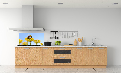Panel lacobel Pszczoła na kwiatku