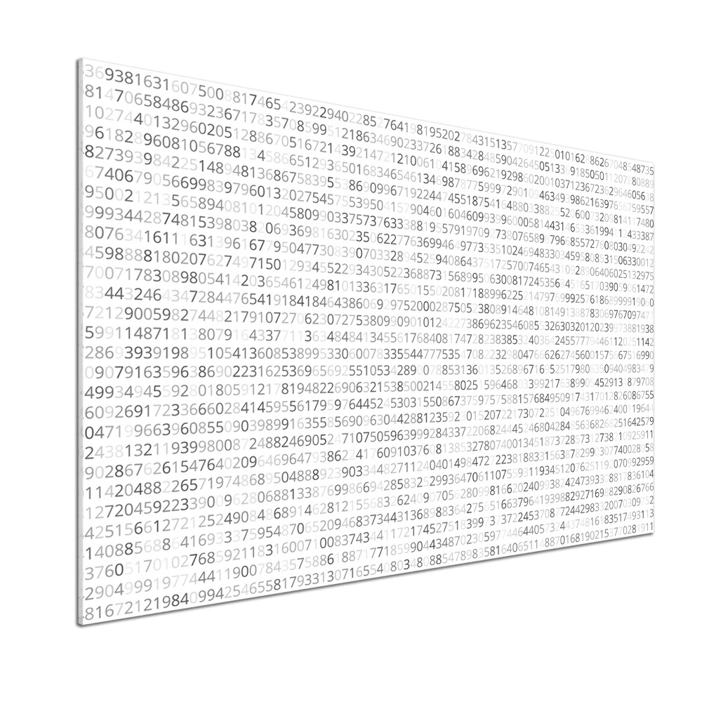 Panel dekor szkło Kod binarny