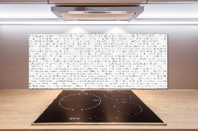 Panel dekor szkło Kod binarny