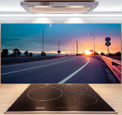 Panel dekor szkło Autostrada