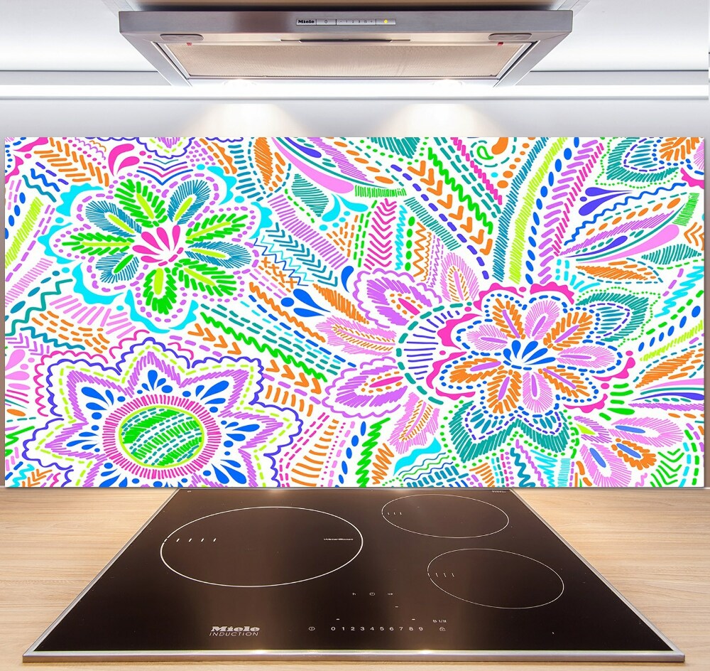 Panel do kuchni Kwiecisty wzór