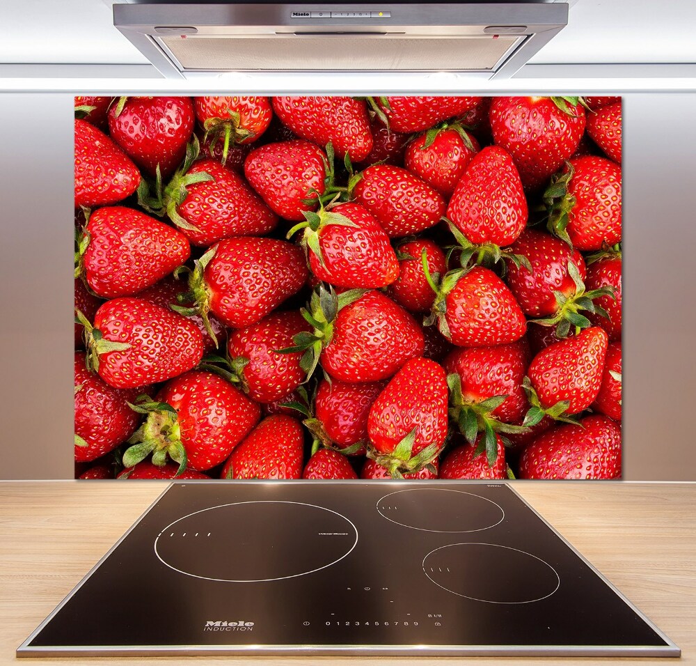Panel między meble w kuchni Truskawki
