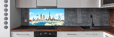 Panel do kuchni Zabytki świata