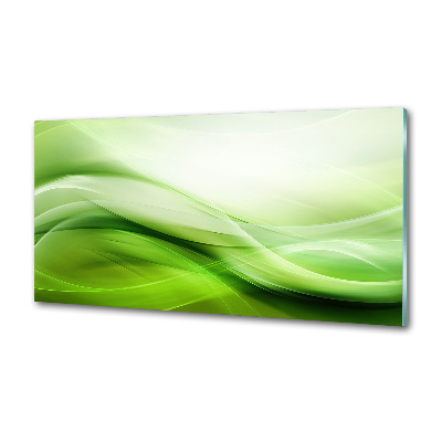 Panel do kuchni Zielone fale tło
