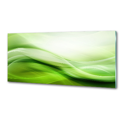 Panel do kuchni Zielone fale tło