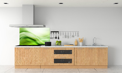 Panel do kuchni Zielone fale tło