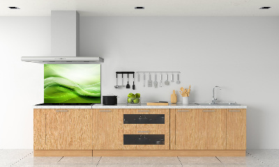 Panel do kuchni Zielone fale tło