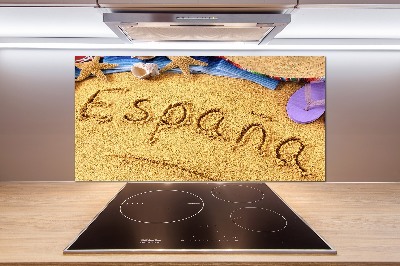 Panel do kuchni Hiszpania napis