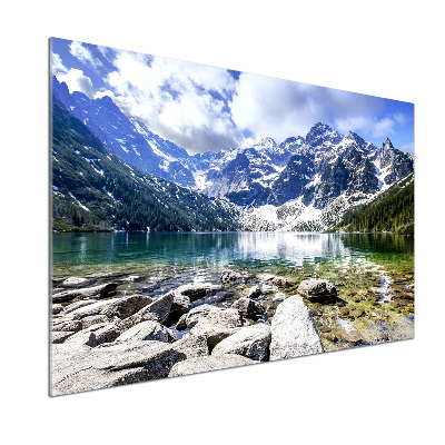 Panel do kuchni Morskie oko Tatry