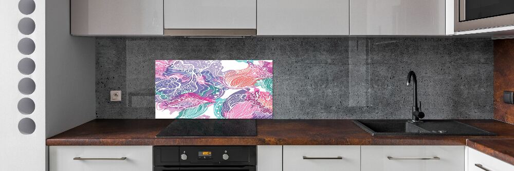 Panel do kuchni Magiczne kwiaty