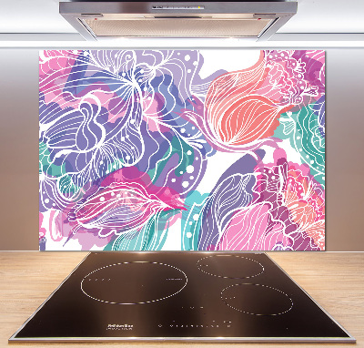 Panel do kuchni Magiczne kwiaty
