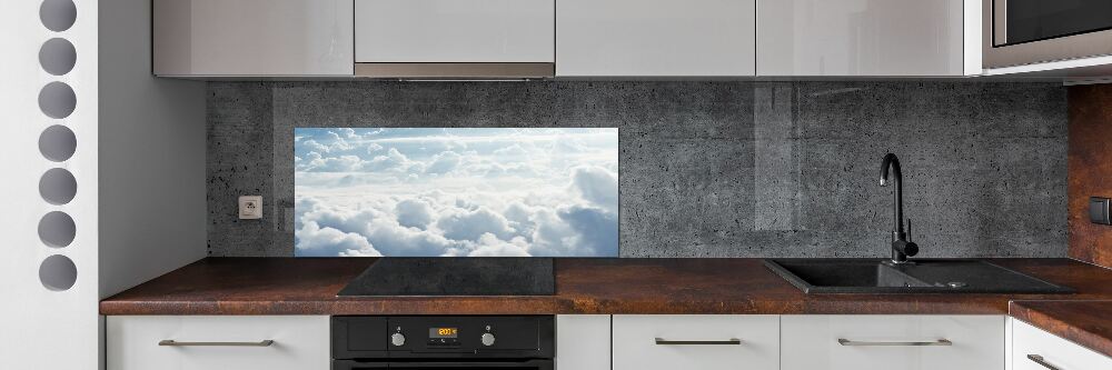 Panel lacobel Chmury z lotu ptaka