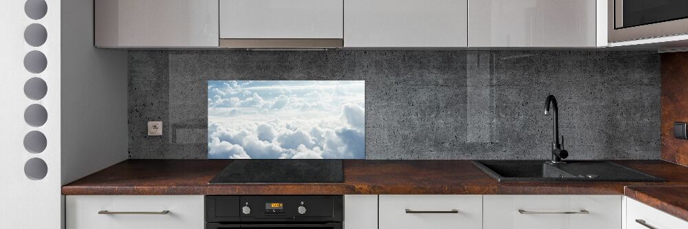 Panel lacobel Chmury z lotu ptaka