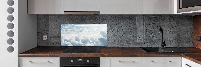 Panel lacobel Chmury z lotu ptaka