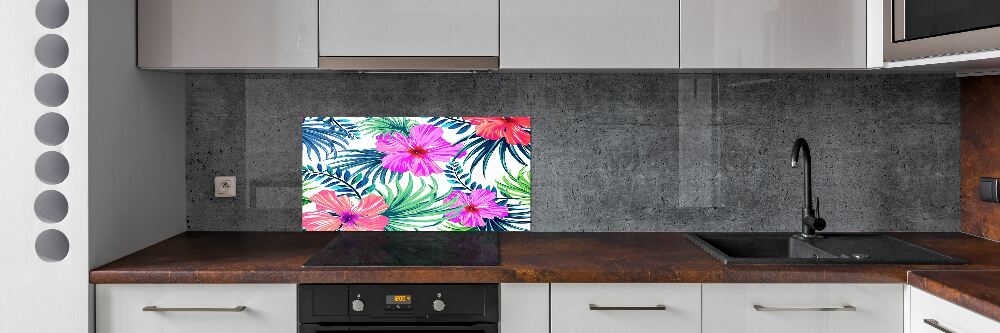 Panel do kuchni Hawajskie kwiaty