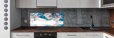 Panel do kuchni Kwiaty i motyle