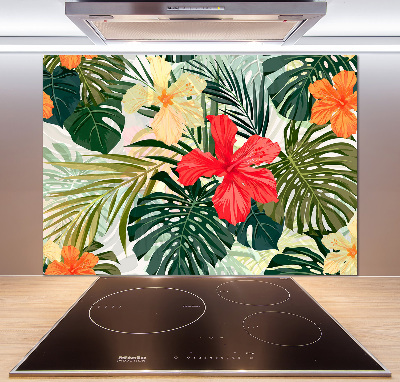 Panel do kuchni Hawajskie kwiaty