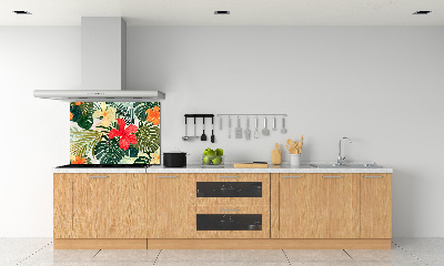 Panel do kuchni Hawajskie kwiaty