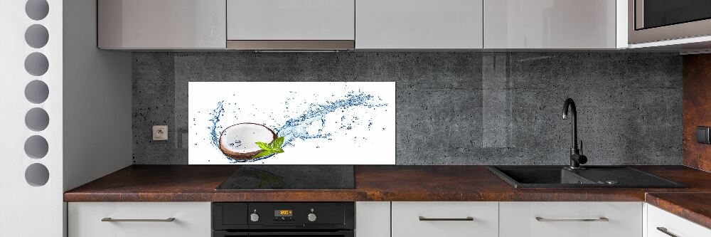 Panel dekor szkło Kokos i woda