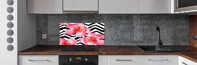 Panel do kuchni Hawajskie kwiaty