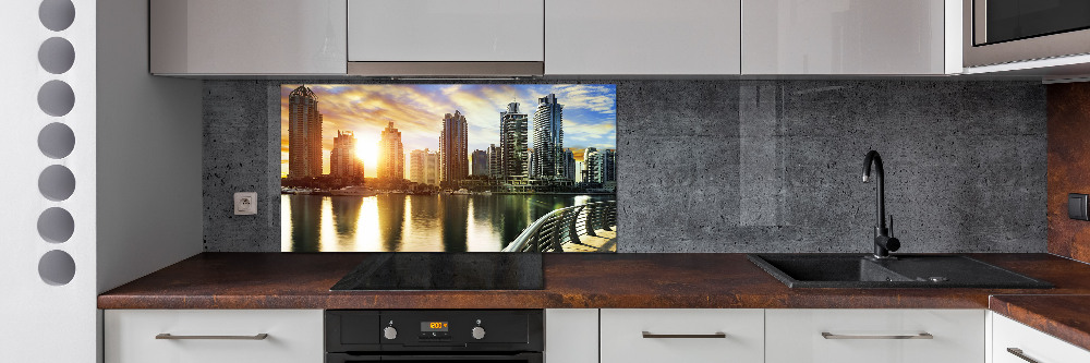 Panel lacobel Dubaj zachód słońca