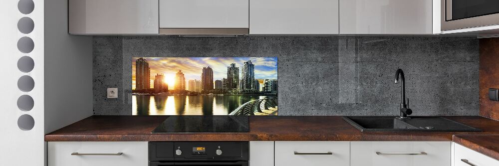 Panel lacobel Dubaj zachód słońca