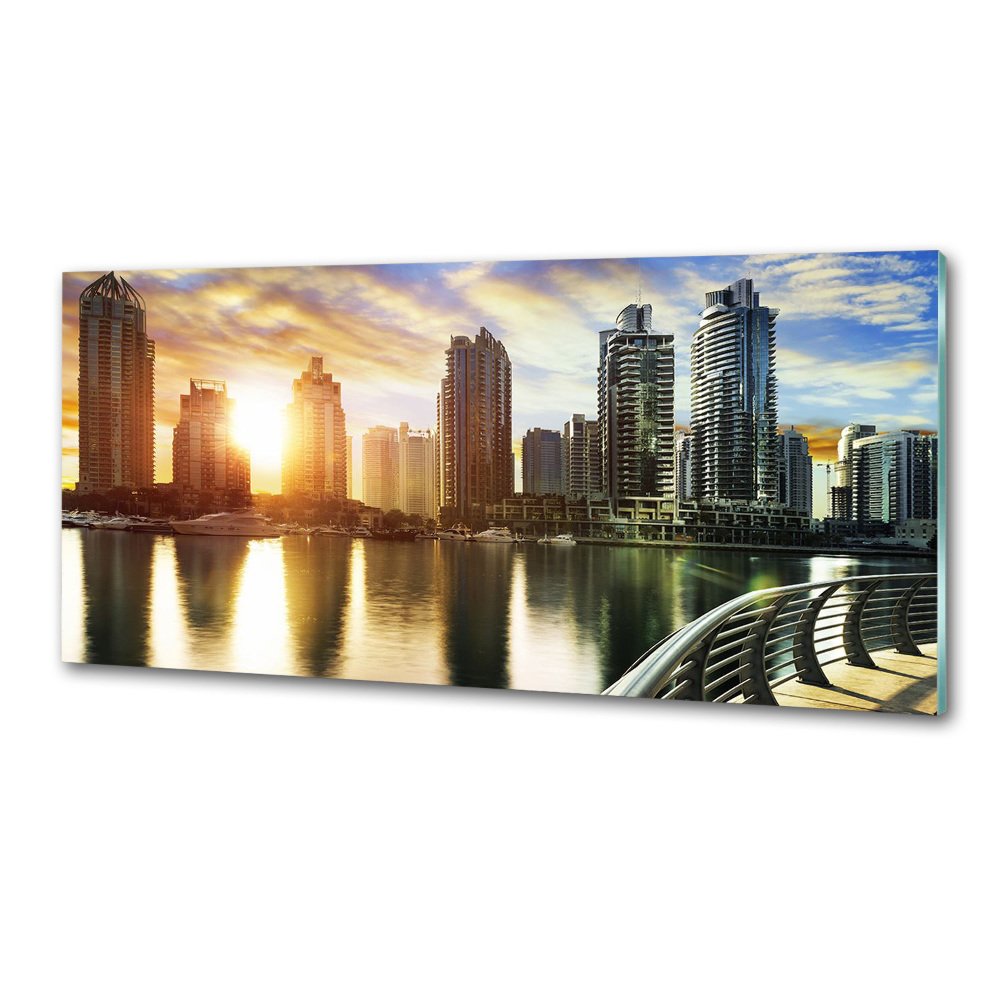 Panel lacobel Dubaj zachód słońca