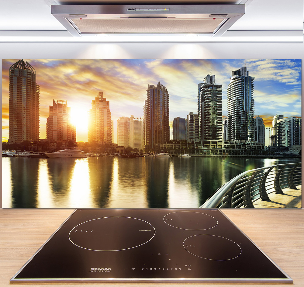 Panel lacobel Dubaj zachód słońca