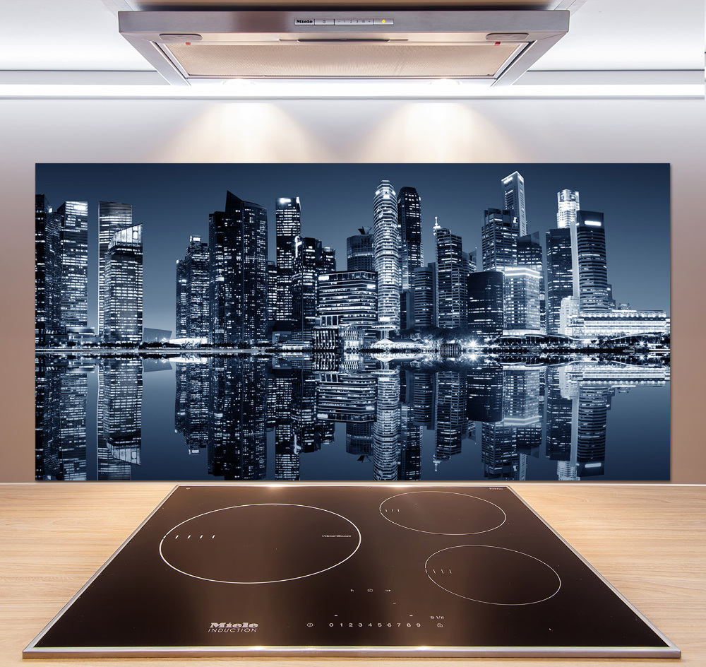 Panel do kuchni Singapur nocą
