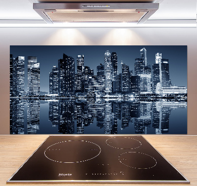 Panel do kuchni Singapur nocą