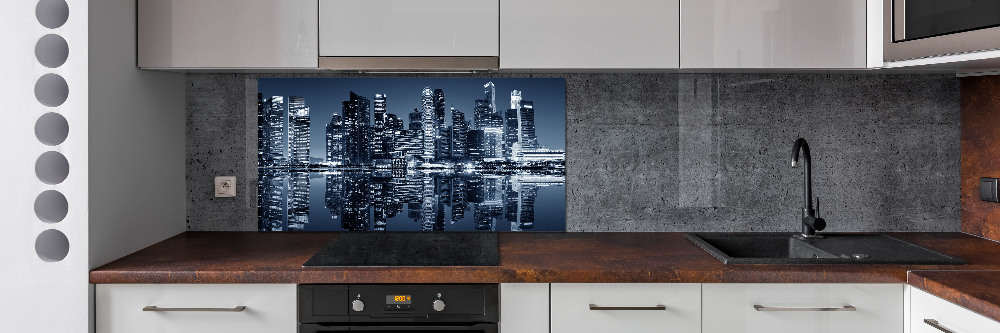 Panel do kuchni Singapur nocą