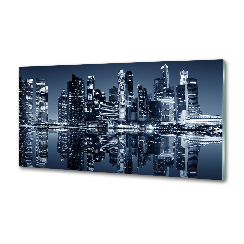 Panel do kuchni Singapur nocą