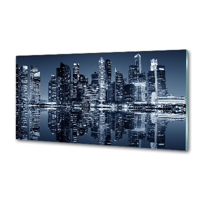 Panel do kuchni Singapur nocą