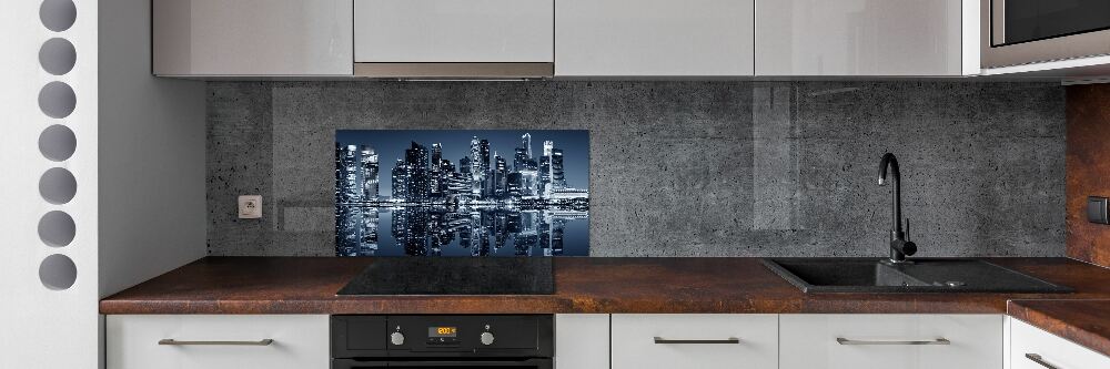 Panel do kuchni Singapur nocą