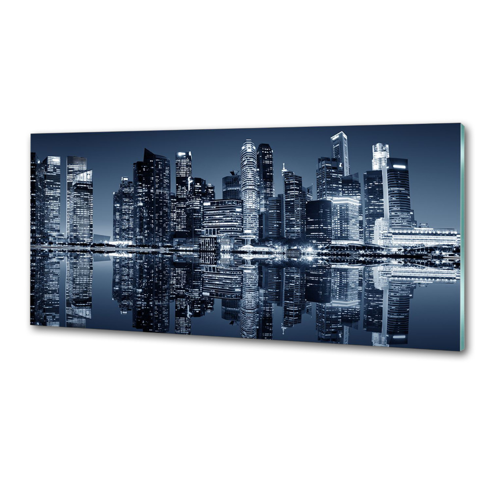 Panel do kuchni Singapur nocą