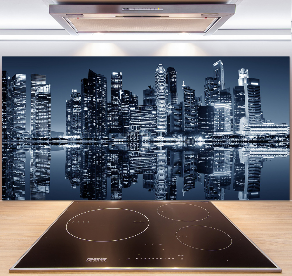 Panel do kuchni Singapur nocą