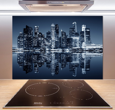 Panel do kuchni Singapur nocą