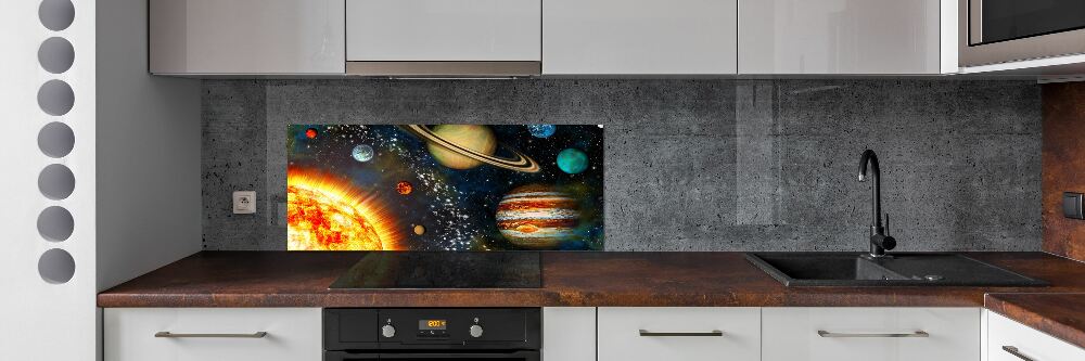 Panel do kuchni Układ słoneczny