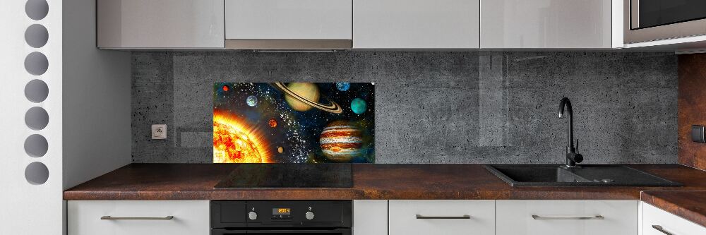 Panel do kuchni Układ słoneczny