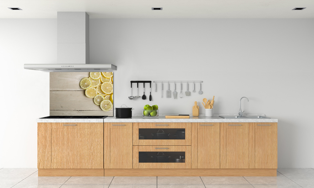 Panel do kuchni Cytryny drewno
