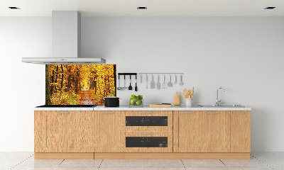 Panel dekor szkło Las jesienią