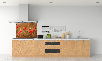 Panel dekor szkło Maki tryptyk
