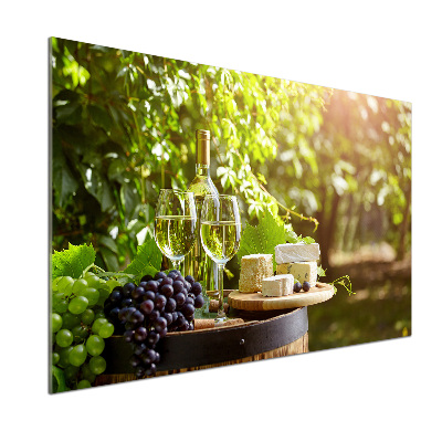 Panel do kuchni Wino i przekąski