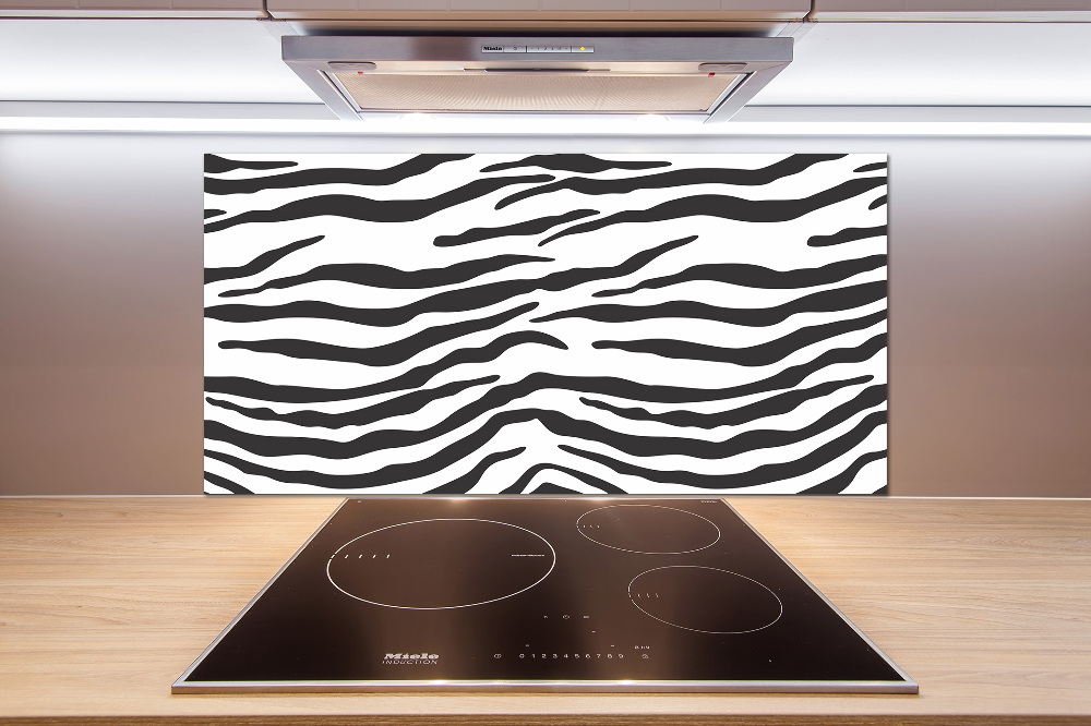 Panel między meble w kuchni Zebra tło