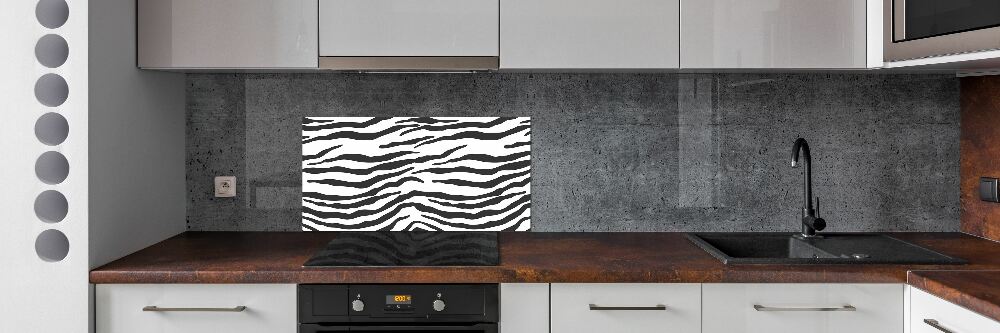 Panel między meble w kuchni Zebra tło