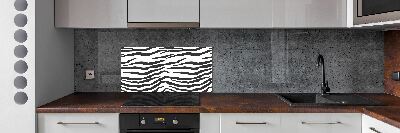 Panel między meble w kuchni Zebra tło