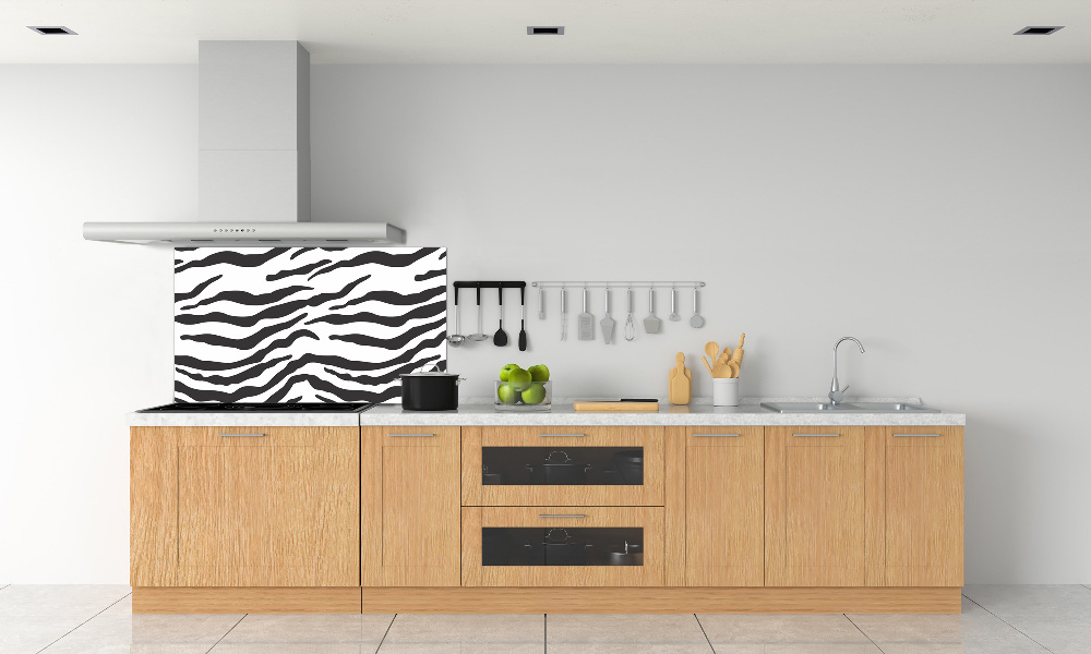 Panel między meble w kuchni Zebra tło